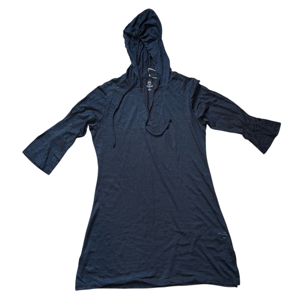 Balance Collection Black Hooded Dress Coverup